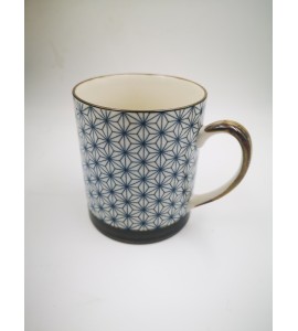 Mug porcelaine japonaise géométrique