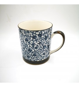 Mug porcelaine japonaise feuilles