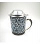 Mug porcelaine japonaise feuilles