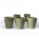 Coffret bois 5 tasses Kyoto verte