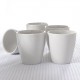 Coffret bois 5 tasses Kyoto blanc