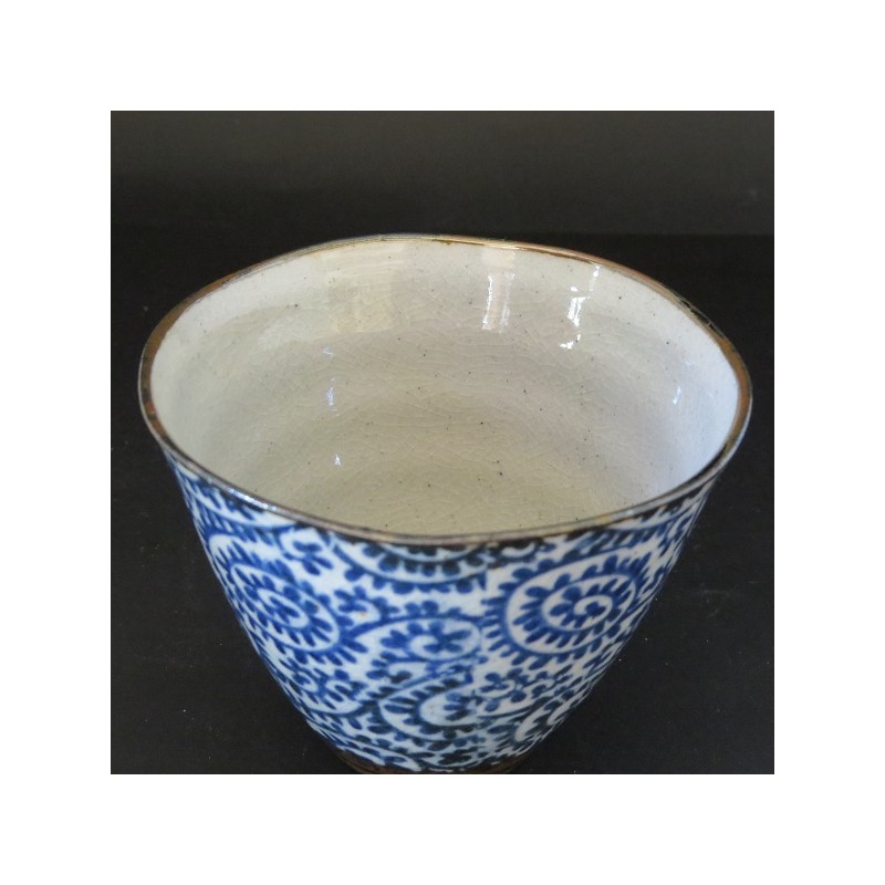 Tasse bleue japon 150ml motif petites fleurs - TeaMoThe