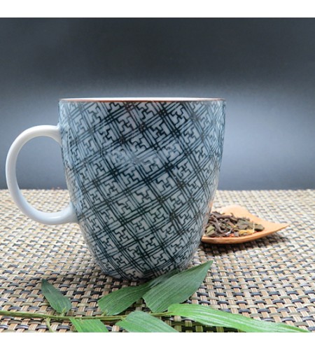 Tasse bleue japon avec anse