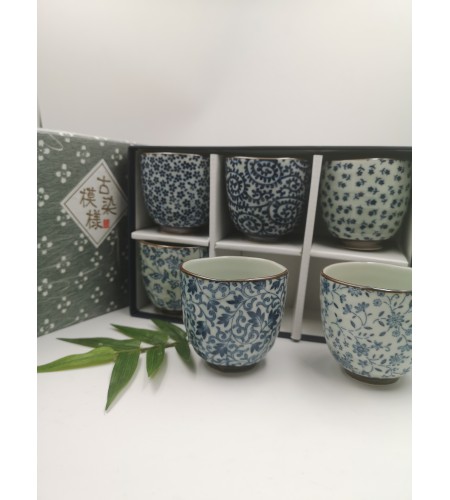 Coffret 6 tasses céramique japonaise